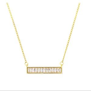 Bezel Bar Necklace